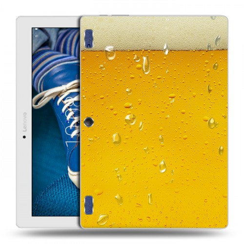 Дизайнерский силиконовый чехол для Lenovo Tab 2 A10-30 Пузырьки пива
