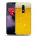 Дизайнерский пластиковый чехол для OnePlus 6 Пузырьки пива