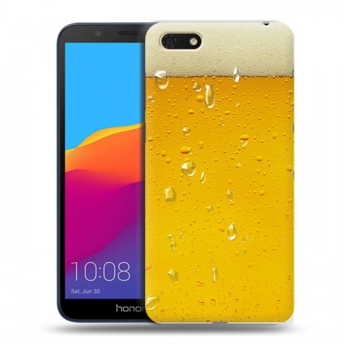 Дизайнерский пластиковый чехол для Huawei Honor 7A Пузырьки пива