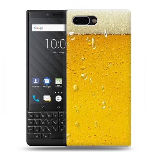 Дизайнерский пластиковый чехол для BlackBerry KEY2 Пузырьки пива