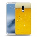 Дизайнерский пластиковый чехол для Meizu 16th Plus Пузырьки пива