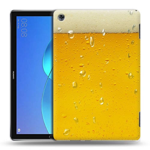 Дизайнерский силиконовый чехол для Huawei MediaPad M5 Lite Пузырьки пива