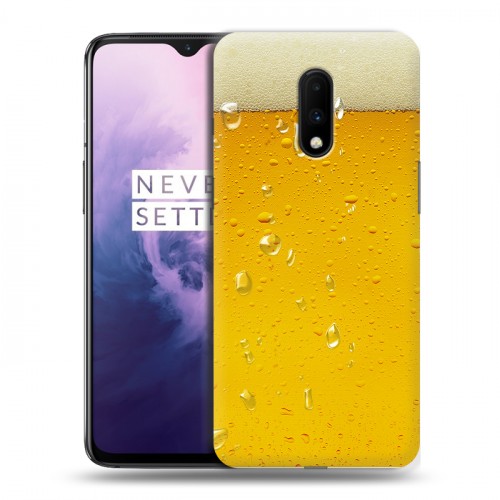 Дизайнерский пластиковый чехол для OnePlus 7 Пузырьки пива