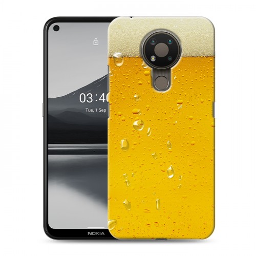 Дизайнерский пластиковый чехол для Nokia 3.4 Пузырьки пива