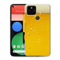 Дизайнерский пластиковый чехол для Google Pixel 5 Пузырьки пива