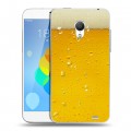 Дизайнерский силиконовый чехол для  Meizu MX3 Пузырьки пива