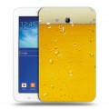 Дизайнерский силиконовый чехол для Samsung Galaxy Tab 3 Lite Пузырьки пива