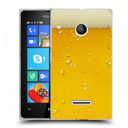 Дизайнерский пластиковый чехол для Microsoft Lumia 435 Пузырьки пива