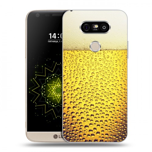 Дизайнерский пластиковый чехол для LG G5 Пузырьки пива