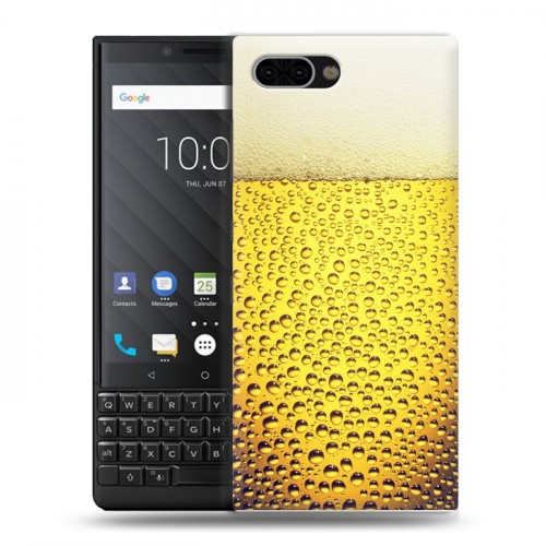 Дизайнерский пластиковый чехол для BlackBerry KEY2 Пузырьки пива