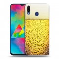 Дизайнерский силиконовый чехол для Samsung Galaxy M20 Пузырьки пива