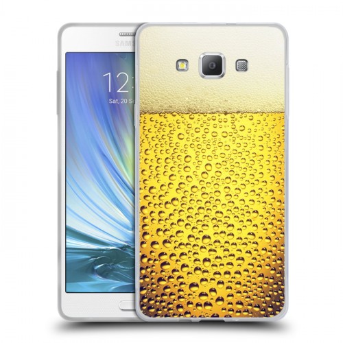 Дизайнерский пластиковый чехол для Samsung Galaxy A7 Пузырьки пива