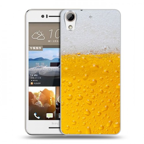 Дизайнерский пластиковый чехол для HTC Desire 728 Пузырьки пива