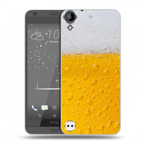 Дизайнерский пластиковый чехол для HTC Desire 530 Пузырьки пива