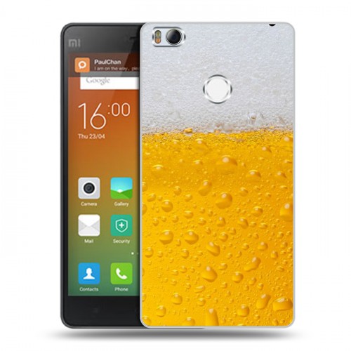 Дизайнерский пластиковый чехол для Xiaomi Mi4S Пузырьки пива
