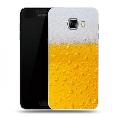 Дизайнерский пластиковый чехол для Samsung Galaxy C5 Пузырьки пива