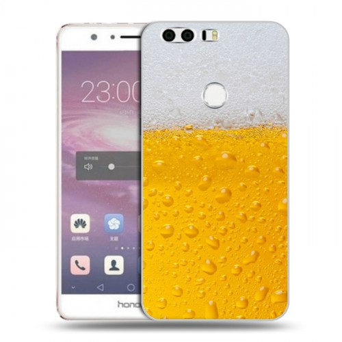 Дизайнерский пластиковый чехол для Huawei Honor 8 Пузырьки пива