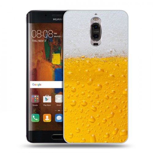 Дизайнерский пластиковый чехол для Huawei Mate 9 Pro Пузырьки пива