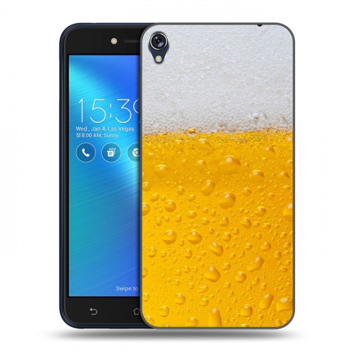 Дизайнерский силиконовый чехол для Asus ZenFone Live Пузырьки пива