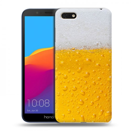 Дизайнерский пластиковый чехол для Huawei Honor 7A Пузырьки пива