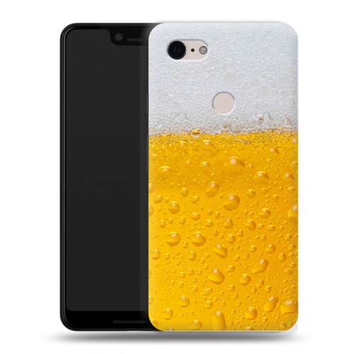 Дизайнерский силиконовый чехол для Google Pixel 3 XL Пузырьки пива