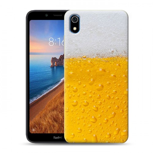 Дизайнерский силиконовый чехол для Xiaomi RedMi 7A Пузырьки пива