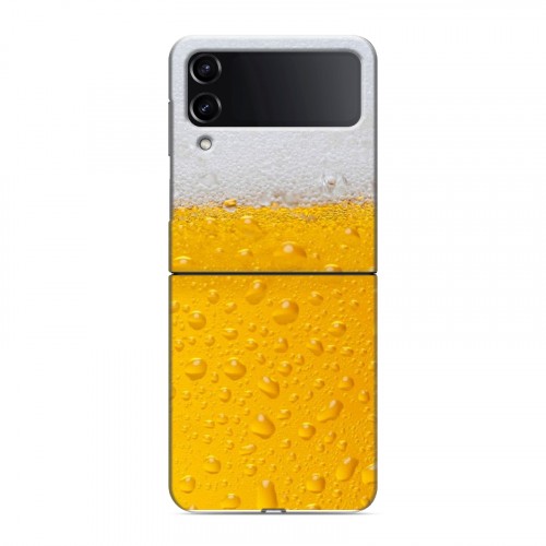 Дизайнерский пластиковый чехол для Samsung Galaxy Z Flip 4 Пузырьки пива