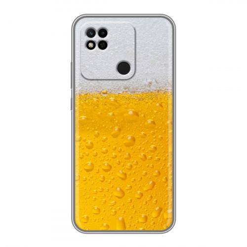 Дизайнерский силиконовый чехол для Xiaomi Redmi 10A Пузырьки пива
