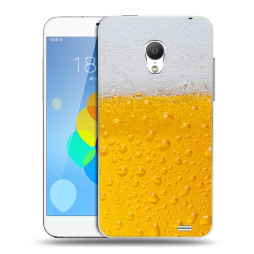 Дизайнерский силиконовый чехол для  Meizu MX3 Пузырьки пива