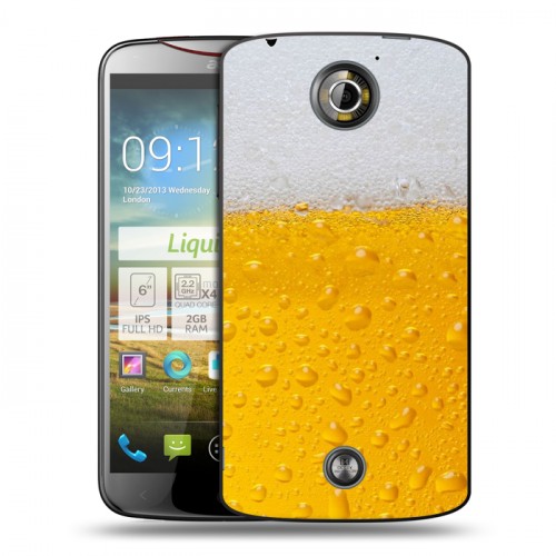 Дизайнерский пластиковый чехол для Acer Liquid S2 Пузырьки пива