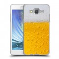 Дизайнерский пластиковый чехол для Samsung Galaxy A5 Пузырьки пива