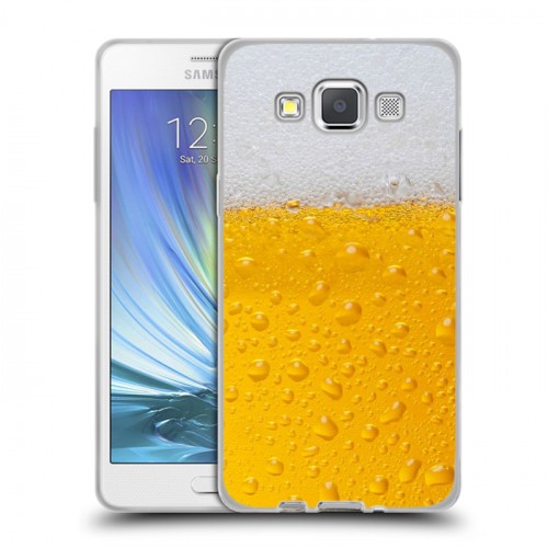 Дизайнерский пластиковый чехол для Samsung Galaxy A5 Пузырьки пива