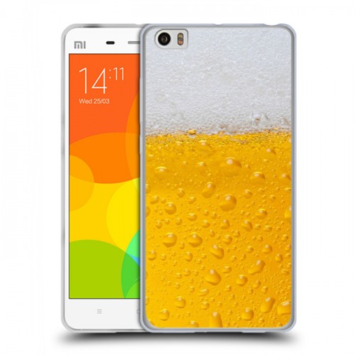 Дизайнерский пластиковый чехол для Xiaomi Mi Note Пузырьки пива
