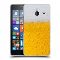 Дизайнерский пластиковый чехол для Microsoft Lumia 640 XL Пузырьки пива