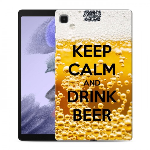 Дизайнерский силиконовый чехол для Samsung Galaxy Tab A7 lite Пузырьки пива