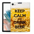 Дизайнерский силиконовый чехол для Samsung Galaxy Tab A8 10.5 (2021) Пузырьки пива