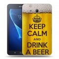 Дизайнерский силиконовый чехол для Samsung Galaxy Tab A 7 (2016) Пузырьки пива