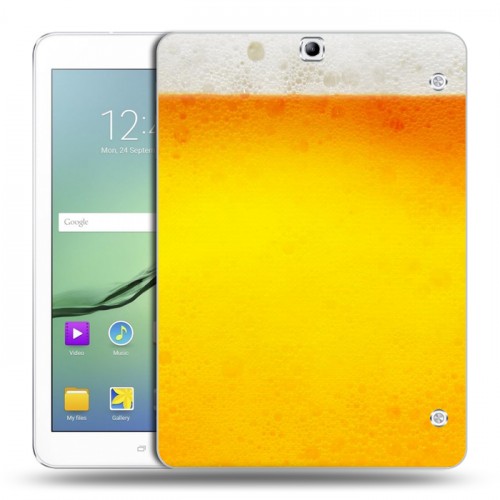 Дизайнерский силиконовый чехол для Samsung Galaxy Tab S2 9.7 Пузырьки пива
