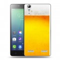 Дизайнерский силиконовый чехол для Lenovo A6010 Пузырьки пива