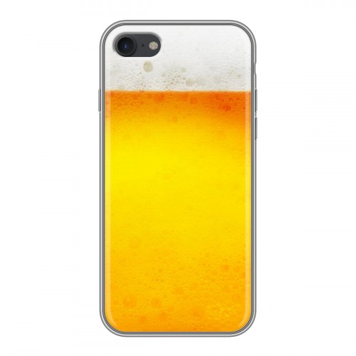 Дизайнерский силиконовый чехол для Iphone 7 Пузырьки пива