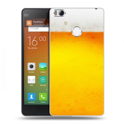 Дизайнерский пластиковый чехол для Xiaomi Mi4S Пузырьки пива