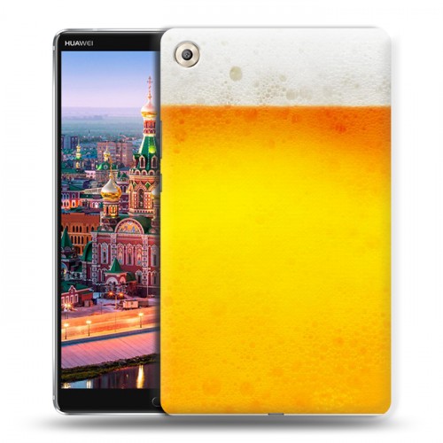 Дизайнерский пластиковый чехол для Huawei MediaPad M5 8.4 Пузырьки пива