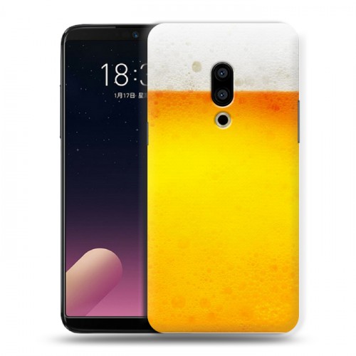 Дизайнерский пластиковый чехол для Meizu 15 Plus Пузырьки пива