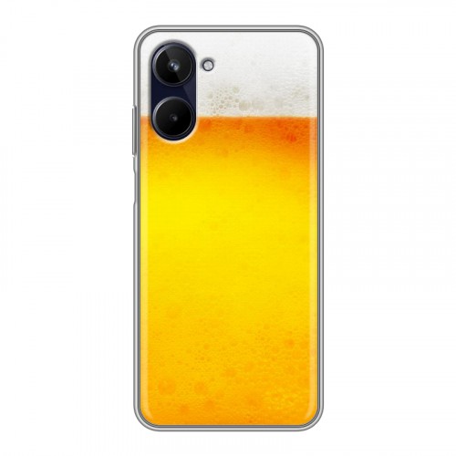 Дизайнерский силиконовый чехол для Realme 10 4G Пузырьки пива