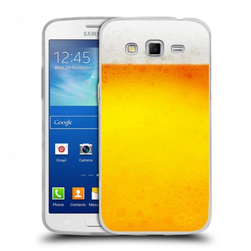 Дизайнерский пластиковый чехол для Samsung Galaxy Grand 2 Пузырьки пива