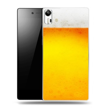 Дизайнерский силиконовый чехол для Lenovo Vibe Shot Пузырьки пива (на заказ)