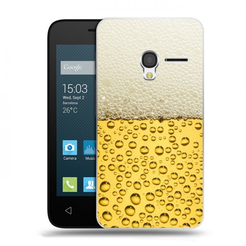 Дизайнерский пластиковый чехол для Alcatel One Touch Pixi 3 (4.5) Пузырьки пива