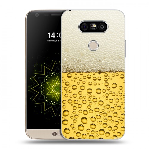 Дизайнерский пластиковый чехол для LG G5 Пузырьки пива