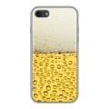 Дизайнерский силиконовый с усиленными углами чехол для Iphone 7 Пузырьки пива