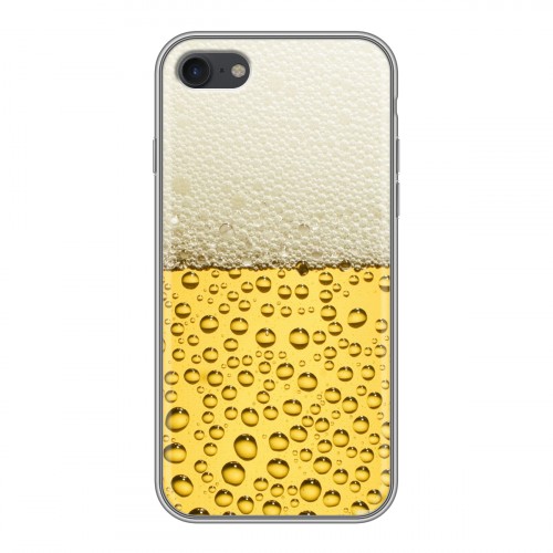 Дизайнерский силиконовый чехол для Iphone 7 Пузырьки пива